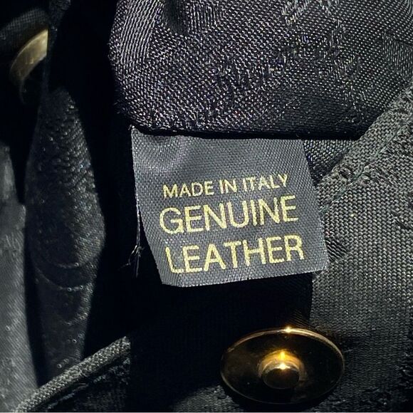 Vintage 80's Paloma Picasso Gold Leather Crossbody Purse One Size - Picture 10 of 13